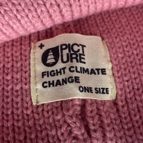 NWT Picture Organic Clothing Colino Rib Cuff Beanie in Cashmere Rose (One Size) - Picture 7 of 7